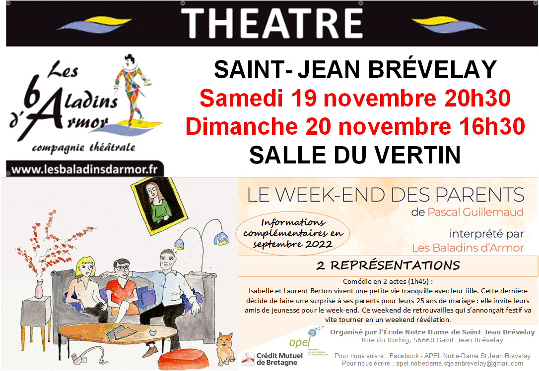 THÉÂTRE école Notre Dame ; s19-d20 novembre 2022