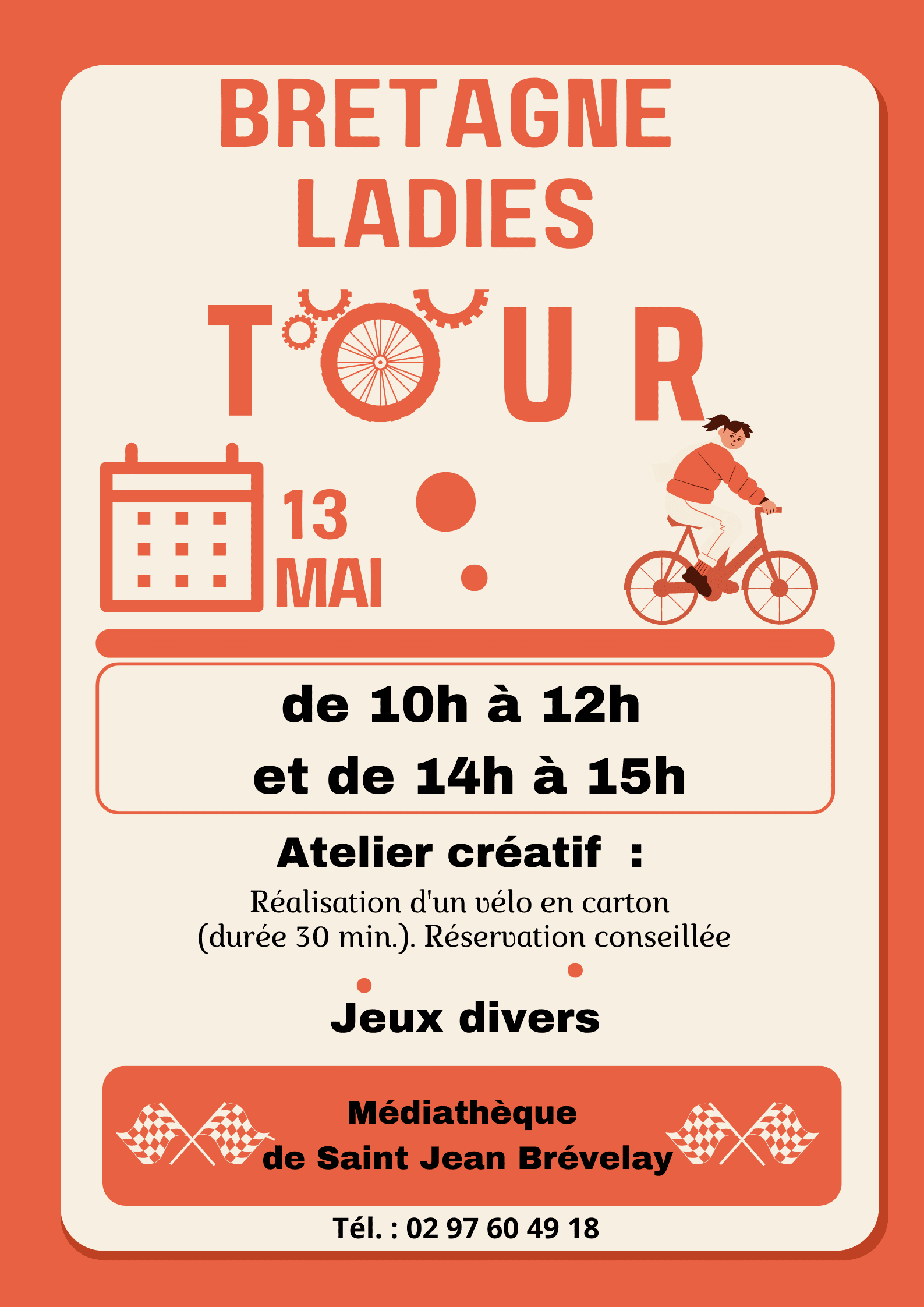 Atelier créatif et jeux divers autour du Bretagne Ladies Tour