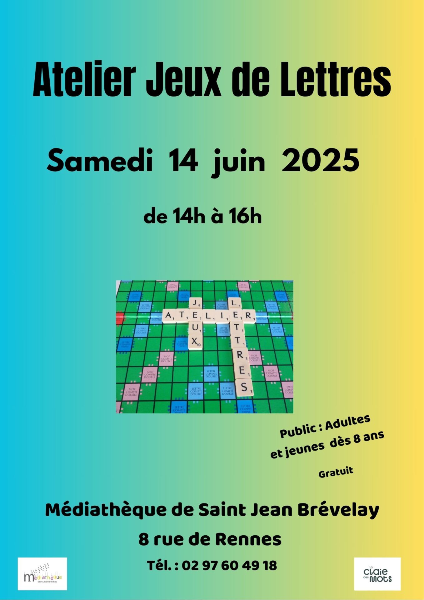 Atelier Scrabble et autres jeux de lettres