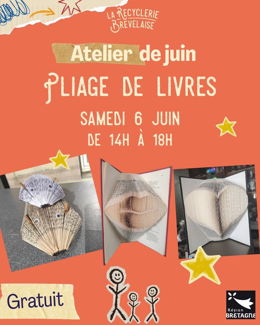 Atelier de Juin : Pliage de livres