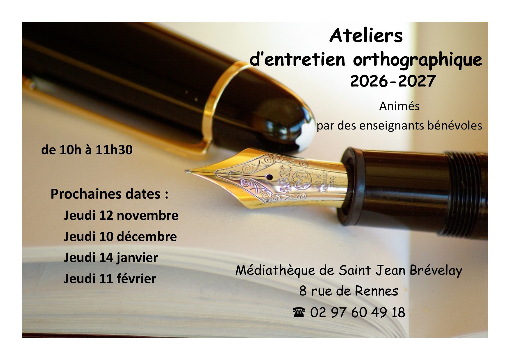 Ateliers d'entretien orthographique